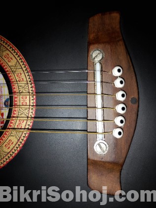 Signature Topaz 265 Semi-Acoustic black guitar.